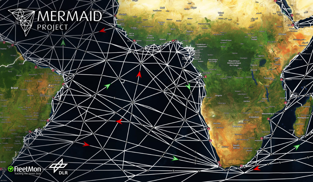 美人魚路由網(wǎng)絡(luò) - 巴西 - 南非 -  Africa_Satellite