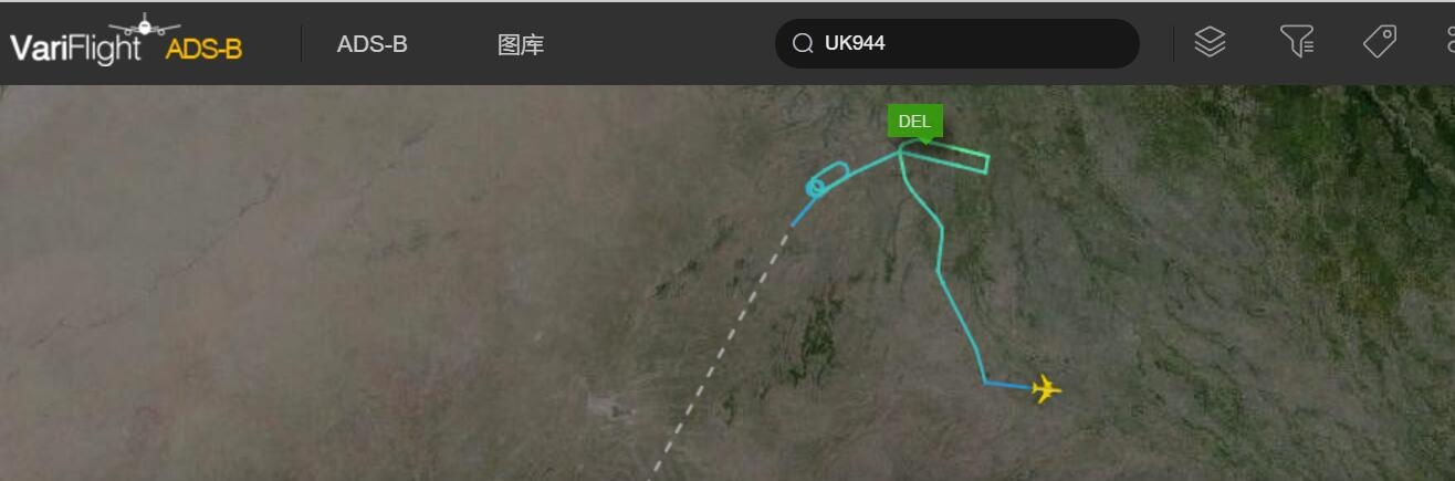 印度Vistara航空一班機(jī)成功備降 燃油僅夠再飛10分鐘