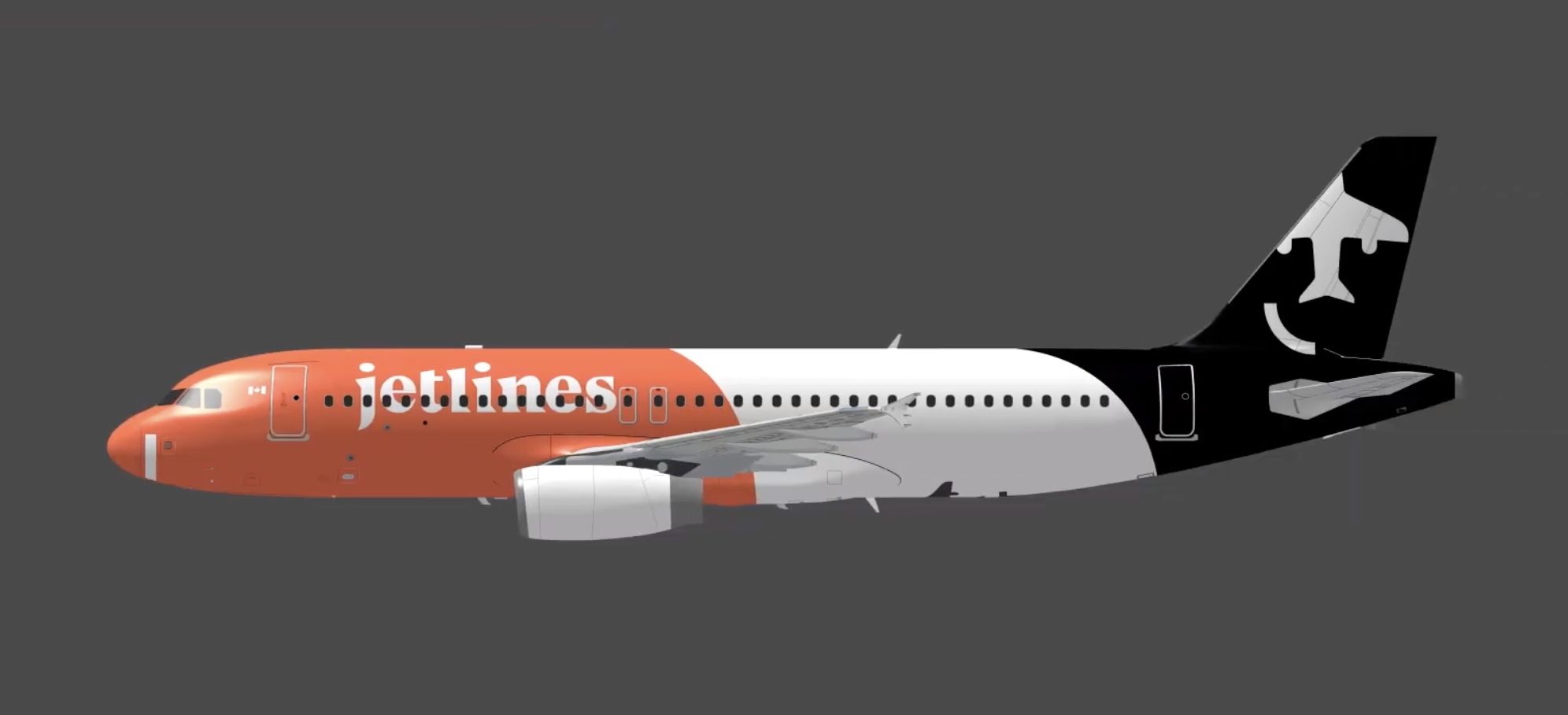 加拿大廉價(jià)航空J(rèn)etlines推出有趣新Logo