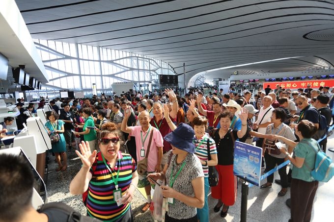 大興機場第三次綜合演練 首次全部開放航站樓五條指廊-迪拜空運