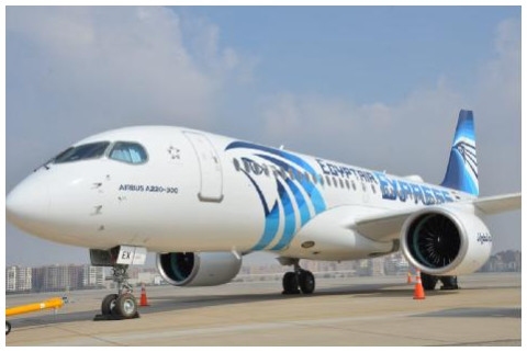 埃及航空接收其首架空客A220-300飛機