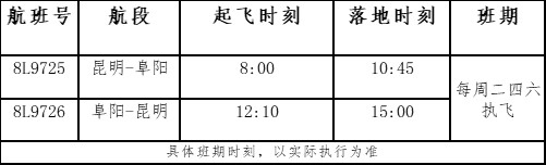 土耳其的空運(yùn)-祥鵬航空冬航季新開昆明=阜陽等三條云南進(jìn)出港航線（附圖）
