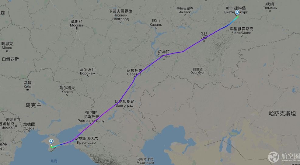 香港空運公司-俄羅斯一客機起飛后發(fā)生故障返航 空中盤旋3小時繞30圈落地