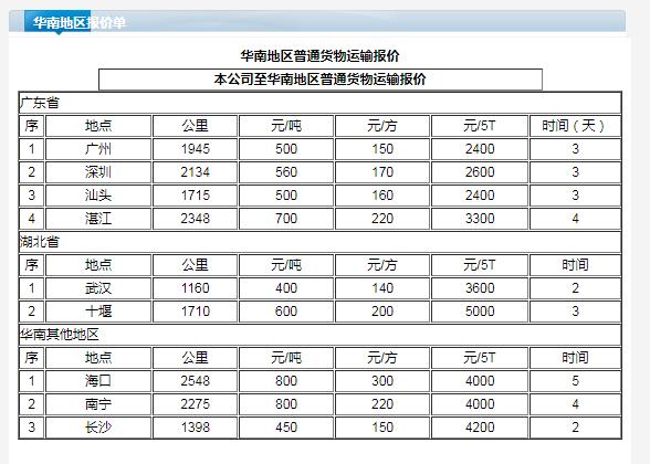 蘇州到濟南貨運公司收費標(biāo)準(zhǔn)