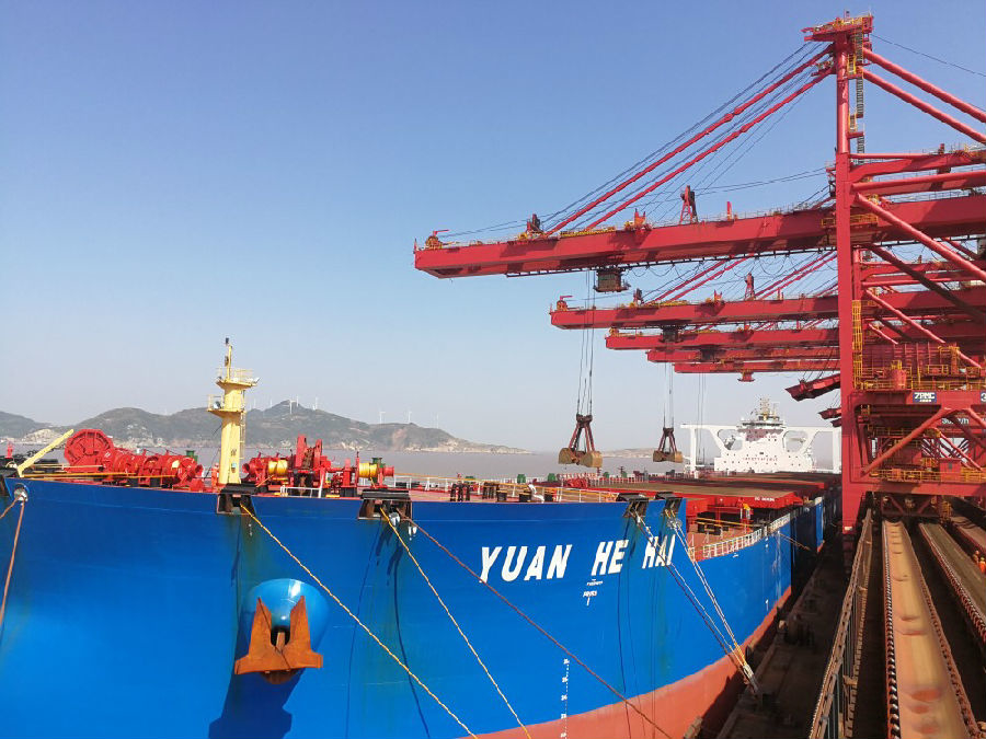 以色列的空運(yùn)-全球首艘第二代40萬噸礦船首航寧波舟山港