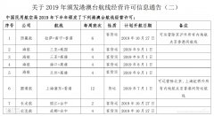 hs編碼查詢(xún)-民航局發(fā)布2019年港澳臺(tái)航線(xiàn)經(jīng)營(yíng)許可信息通告