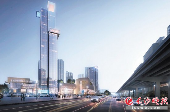 　　步步高星城天地效果圖， 其建成后將集商務(wù)辦公中心、星級(jí)酒店、高端公寓、購(gòu)物中心等于一體。 資料圖片