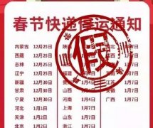 廈門海運-春節(jié)快遞恢復時間表最新 2020快遞什么時候復工開始攬件 中通申通韻