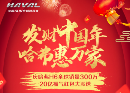 全民分20億！哈弗攜手今日頭條參與“發(fā)財(cái)中國(guó)年”