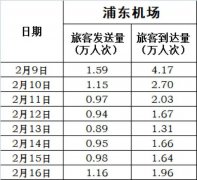 伊朗空運(yùn)-浦東機(jī)場(chǎng)客流連續(xù)4天回升 16日進(jìn)港旅客1.96萬(wàn)人次（附圖）