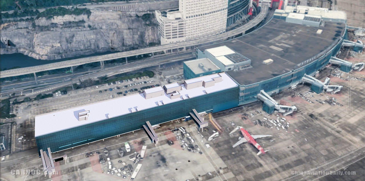澳門機(jī)場客運(yùn)大樓南面擴(kuò)建工程舉行動(dòng)工儀式