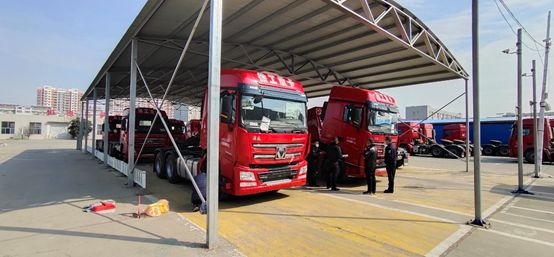 110臺(tái)漢風(fēng)G7牽引車(chē)助力壽光物流