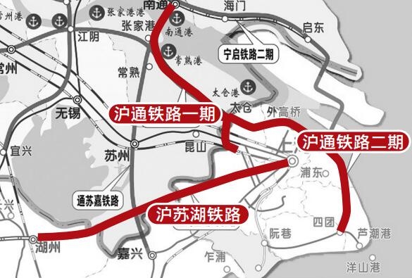 江蘇2條鐵路接入上海機(jī)場