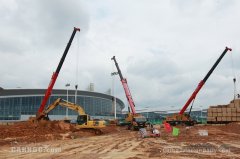 南昌機場三期擴建前期工程——2號航站樓C指廊延伸及飛行區(qū)配套工程有序推進