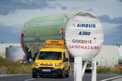 視頻:最后一架A380飛機機身部件運抵圖盧茲