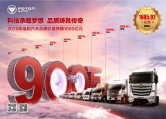 品牌持續(xù)向上 福田汽車品牌價值突破1600億元
-海運到南美