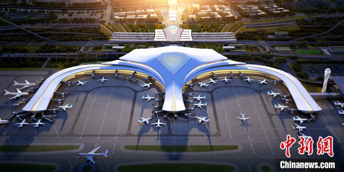 青躲高原最大國際機場三期擴建工程正式開工