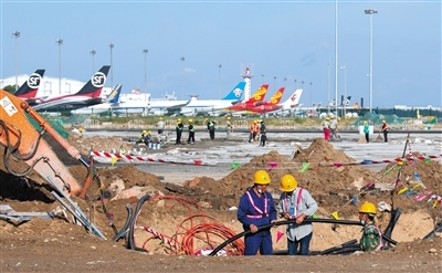 首都機(jī)場西跑道大修本月完工
