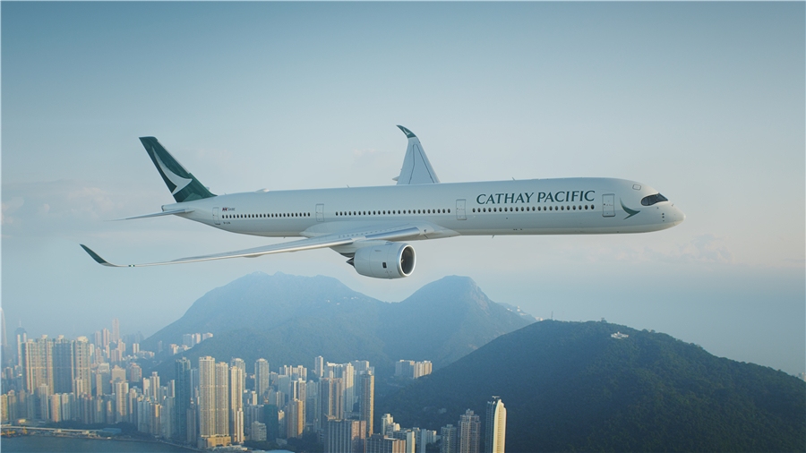 國(guó)泰航空A350客機(jī)資料圖