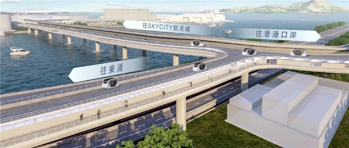  圖：香港國(guó)際機(jī)場(chǎng)多式聯(lián)運(yùn)中轉(zhuǎn)客運(yùn)大樓及航天走廊 香港機(jī)場(chǎng)治理局公布
-美國(guó)空運(yùn)