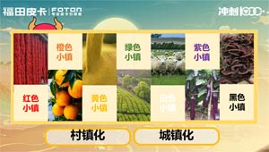 福田皮卡七彩小鎮(zhèn)發(fā)布 助力村鎮(zhèn)插上財(cái)富騰飛的翅膀